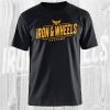 iron en wheels t shirt zwart geel