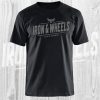iron en wheels t shirt zwart grijs