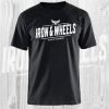 iron en wheels t shirt zwart wit